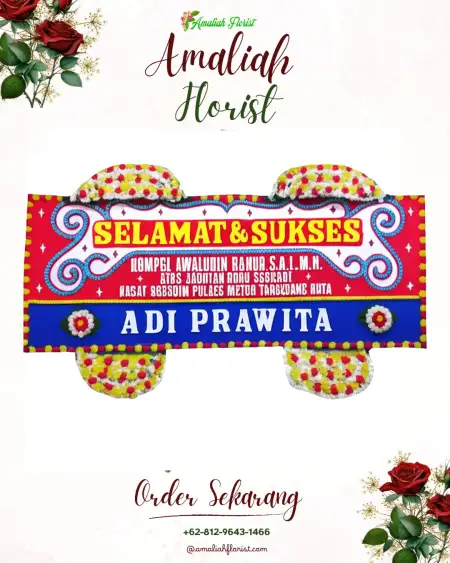 Papan Bunga Ucapan Selamat Bunut Baok